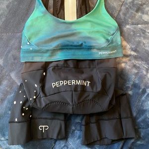 Peppermint Cycling Kit Bibs and Bra